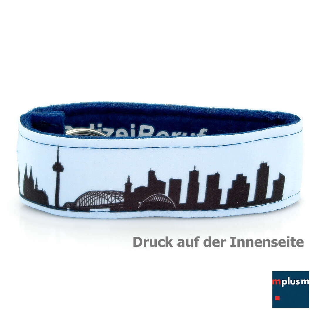 Filzschlüsselanhänger auf innenseite bedrucken