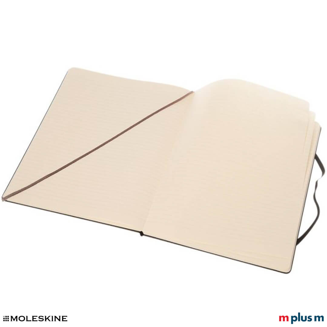 Moleskine Notizbuch Classic Hardcover XL aufgeklappt
