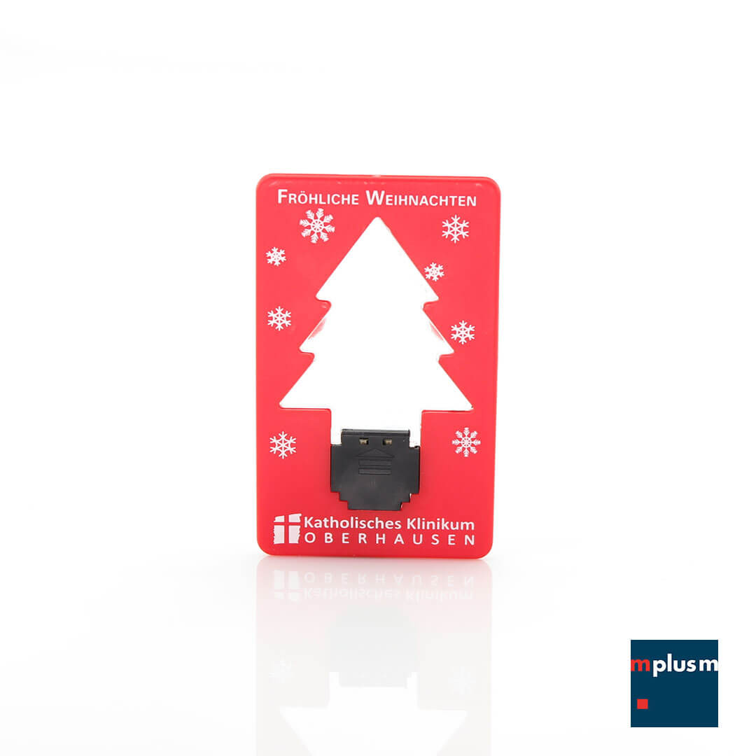 Schöne Falttaschenlampe Flatlite als Mailing Werbeartikel.