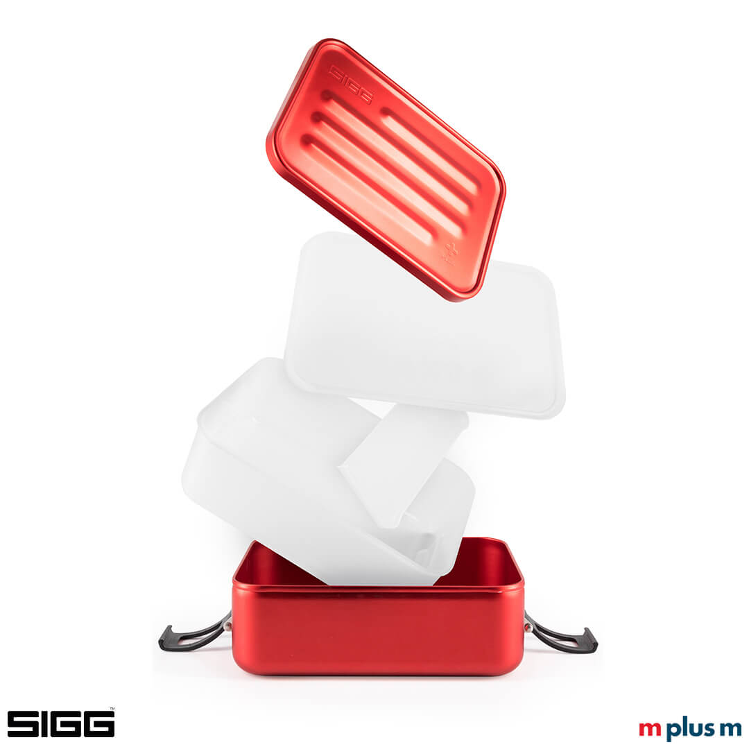 SIGG Lunchbox mit verschiedenen Fächern für eine leichte Reinigung in der Spülmaschine