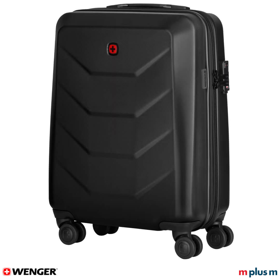 Wenger Prymo Handgepäcktrolley Schwarz mit Kompressionsriemen, Netz-Innentasche und Travel Sentry®-Zertifizierung