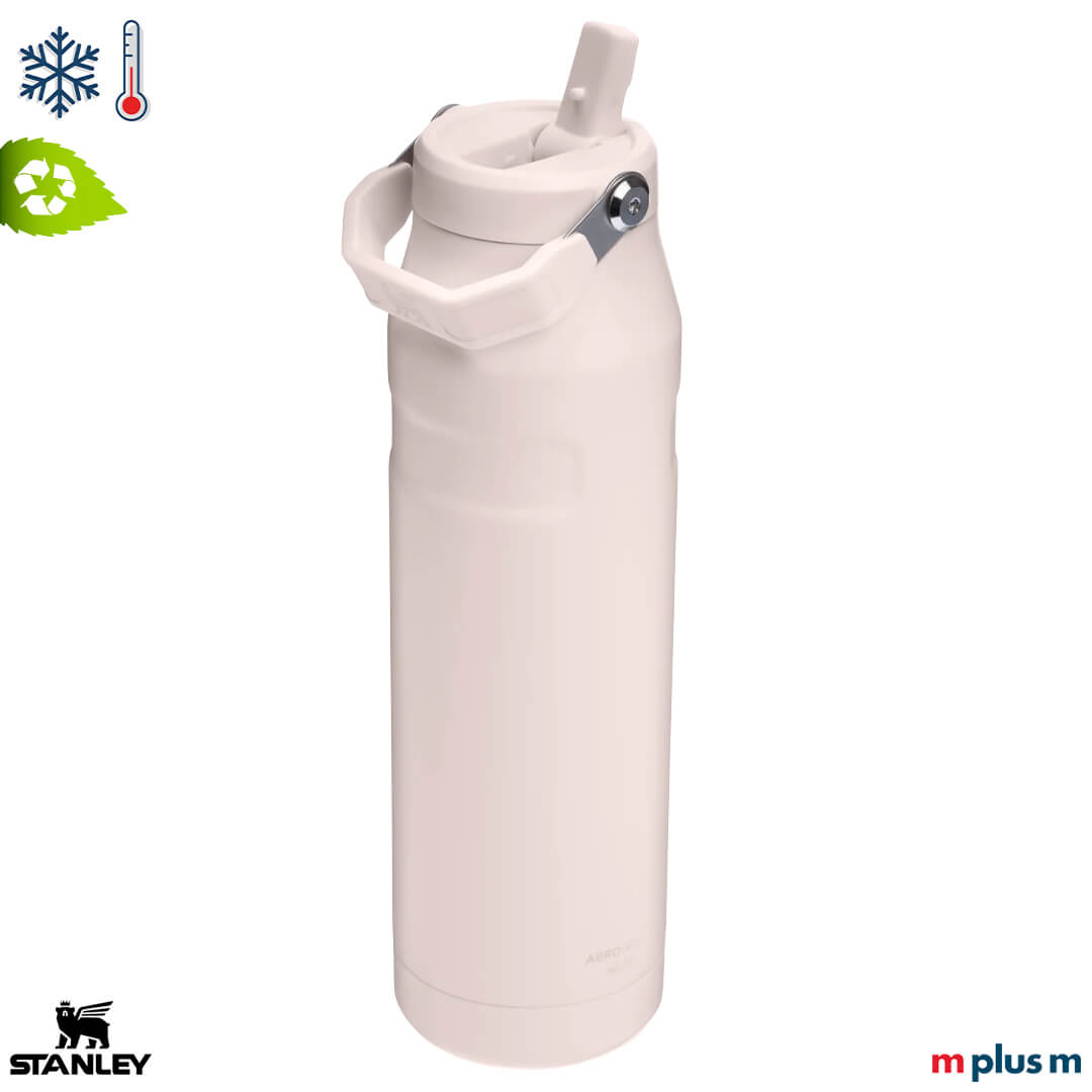 Stanley IceFlow Flip 2.0 Thermosflasche in Rosa aus recyceltem Edelstahl mit Logo
