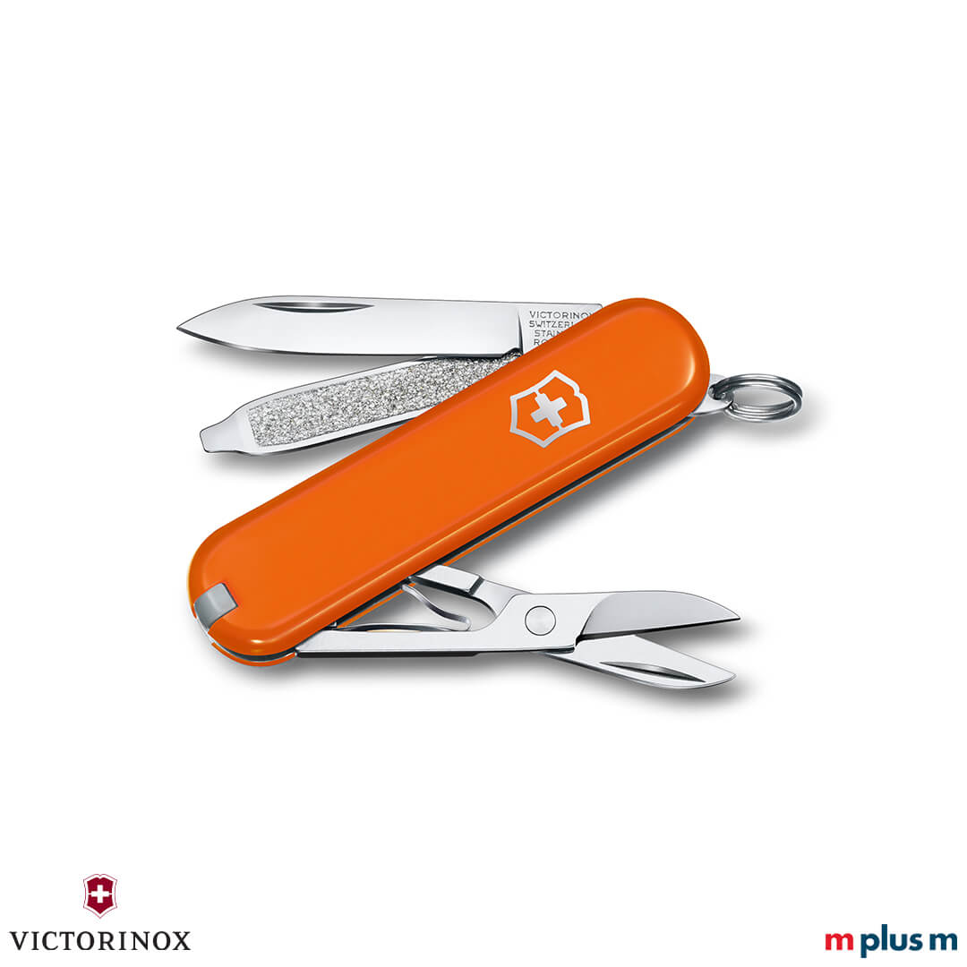 Victorinox Classic SD Taschenmesse in Orange als Werbegeschenk