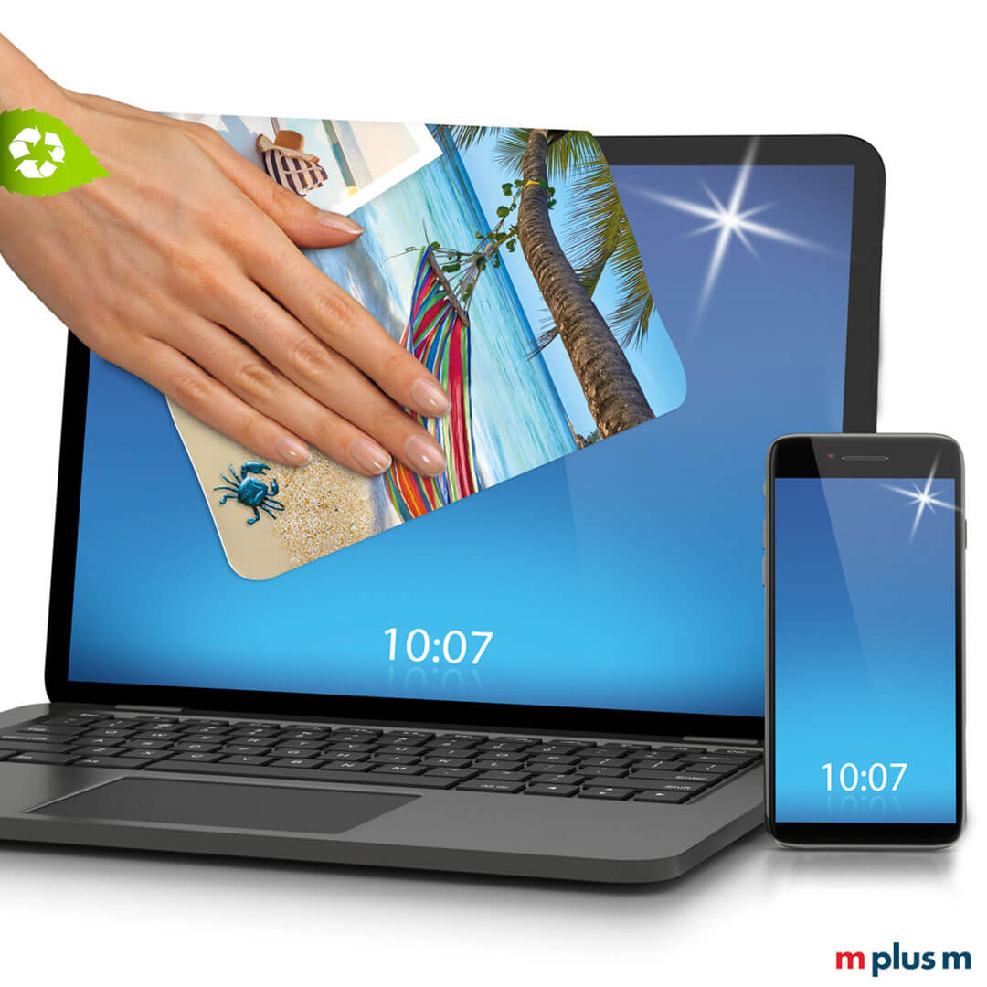 Mikrofaser Displaytuch aus Recycling PET 