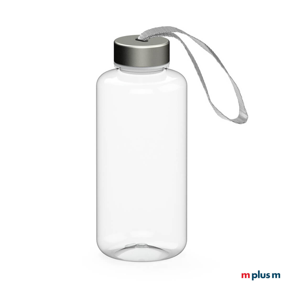 Die 'Pure' Trinkflasche mit einem Liter Volumen wird aus bruchfestem Tritan hergestellt. Mit Logo Druck ideal als Mitarbeitergeschenk, Werbeartikel oder Give Away