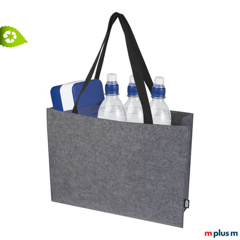 Große Einkaufstasche EcoFelta aus recyceltem Filz mit Logo – umweltfreundlich, robust und schnell geliefert