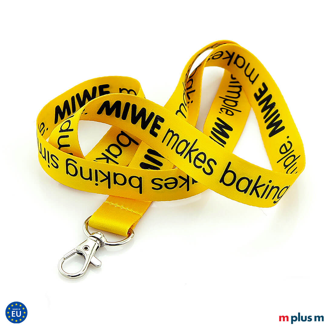 Preiswertes Lanyard Schlüsselband aus Europa. Als Werbeartikel komplett mit Design zu personalisieren.