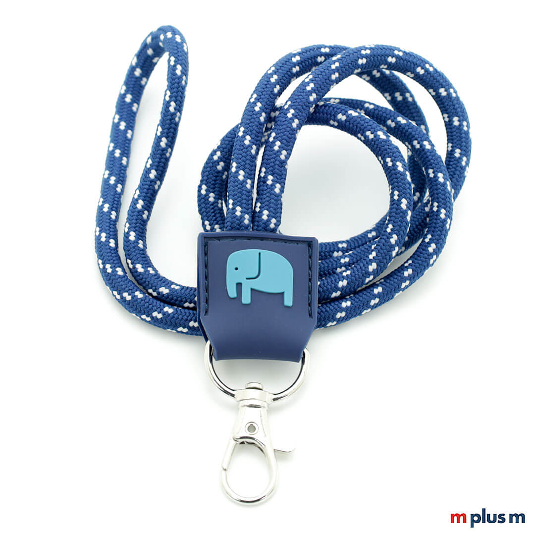 Schönes Kordel Schlüsseldand mit 3 D Logo Personalisierung