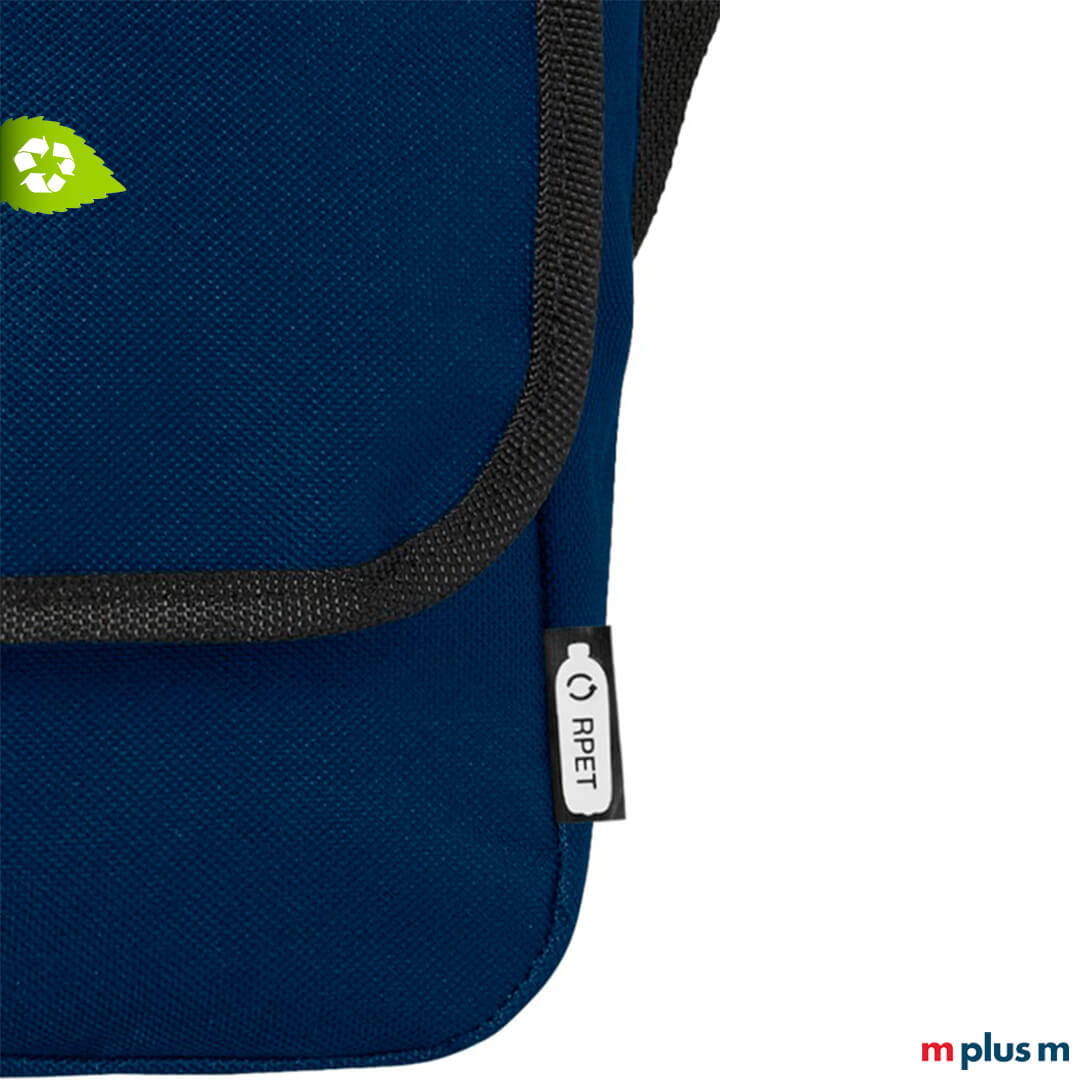 Blaue rPET Tasche mit Ihrem Logo bedrucken