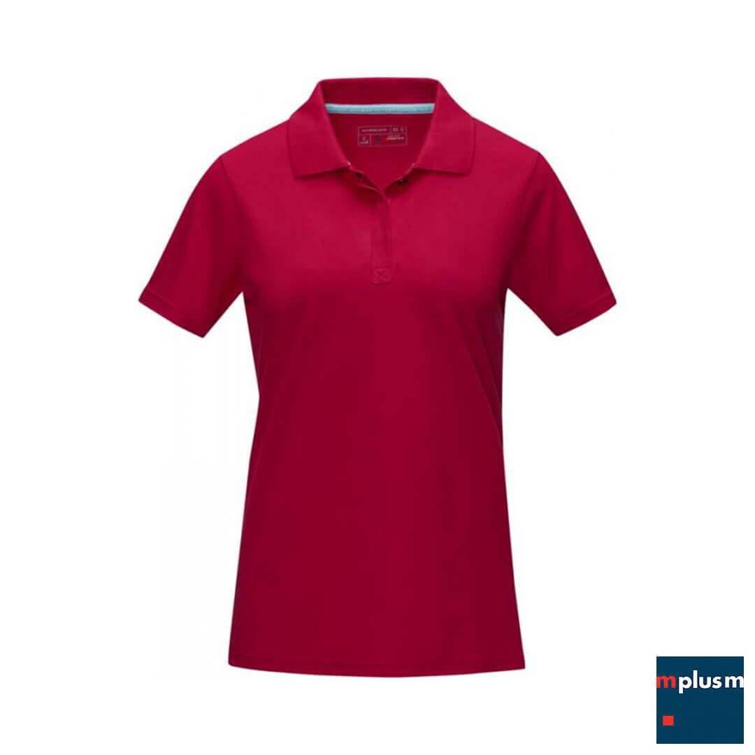 Rotes Nachhaltiges Poloshirt Werbemittel