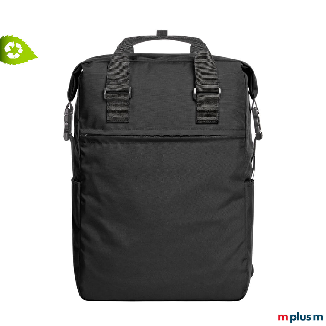 Daybag aus recycling Material bedrucken mit Logo hochwertig verarbeitet. Zum verschenken als Werbemittel