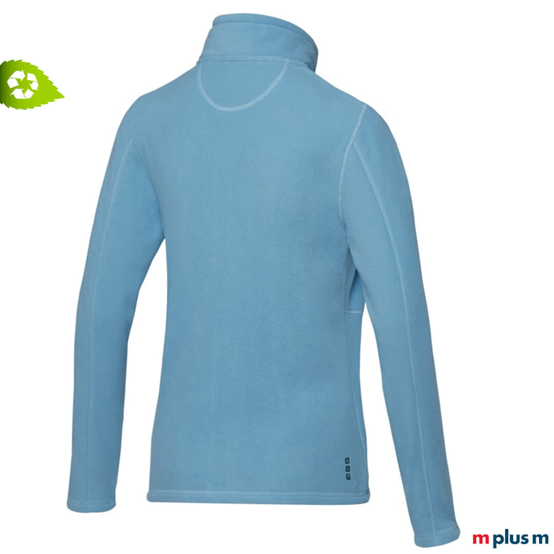 100% recycelte Fleecejacken mit Logo bedruckt als nachhaltige Werbeartikel
