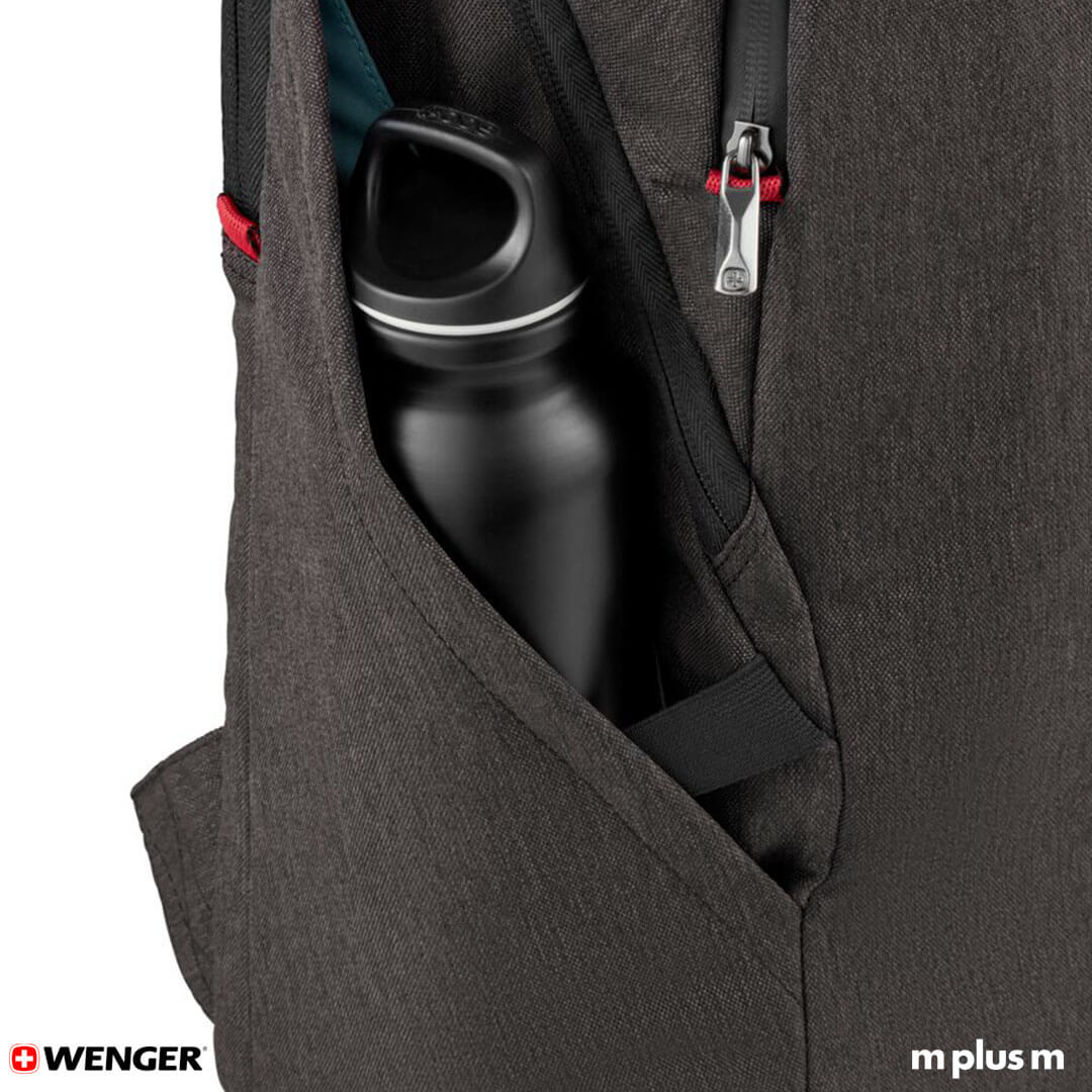 Auch für Trinkflasche ist Platz: Wenger MX Light Laptop Rucksack