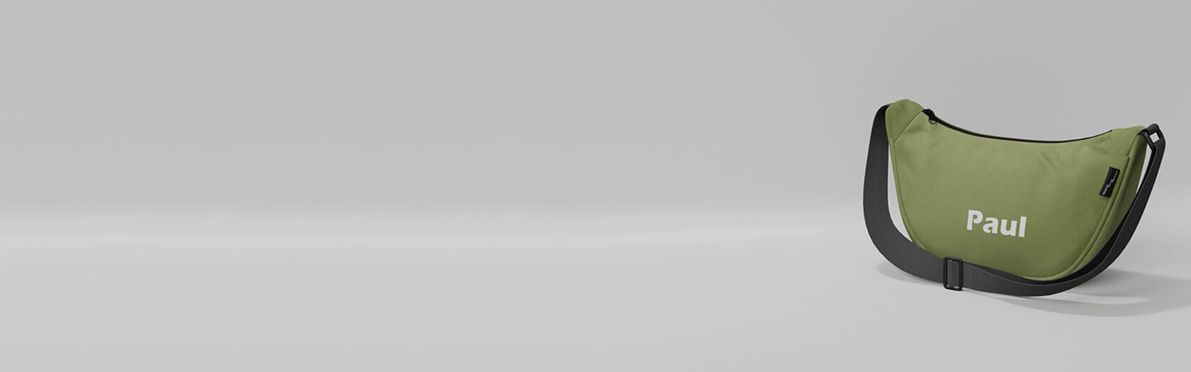 Schöne Recycling ♻️ Bauchtasche Bente als Werbeartikel - Banner 