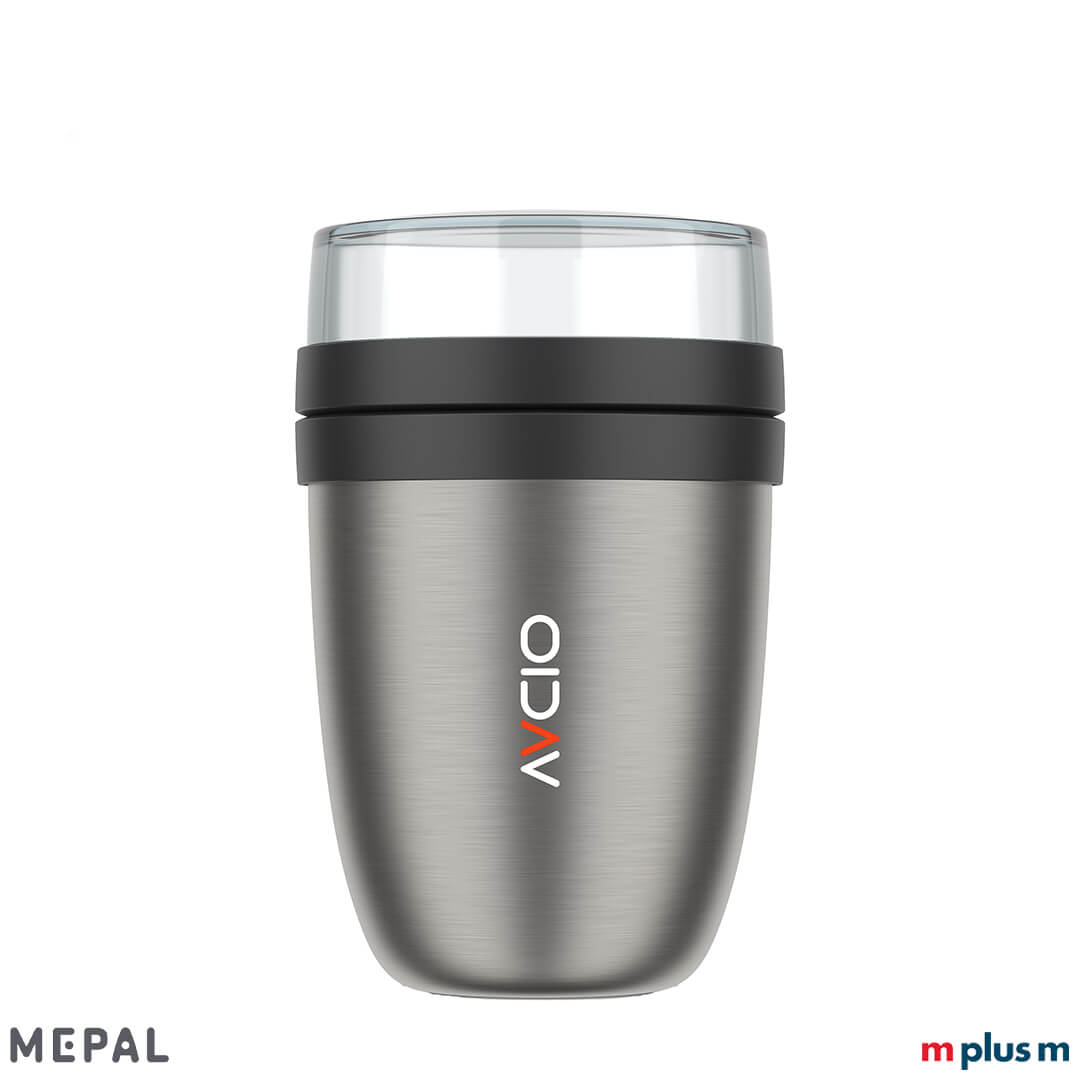 Lunchpot für unterwegs in stylischem Nordic Black – aus recycelbarem Material, nicht mikrowellengeeignet, handwaschfreundlich