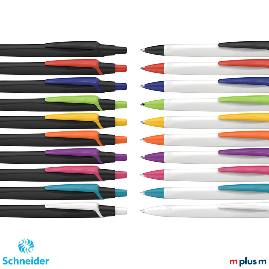 Der Schneider Reco Werbekugelschreiber ist in vielen Farbekombinationen lieferbar
