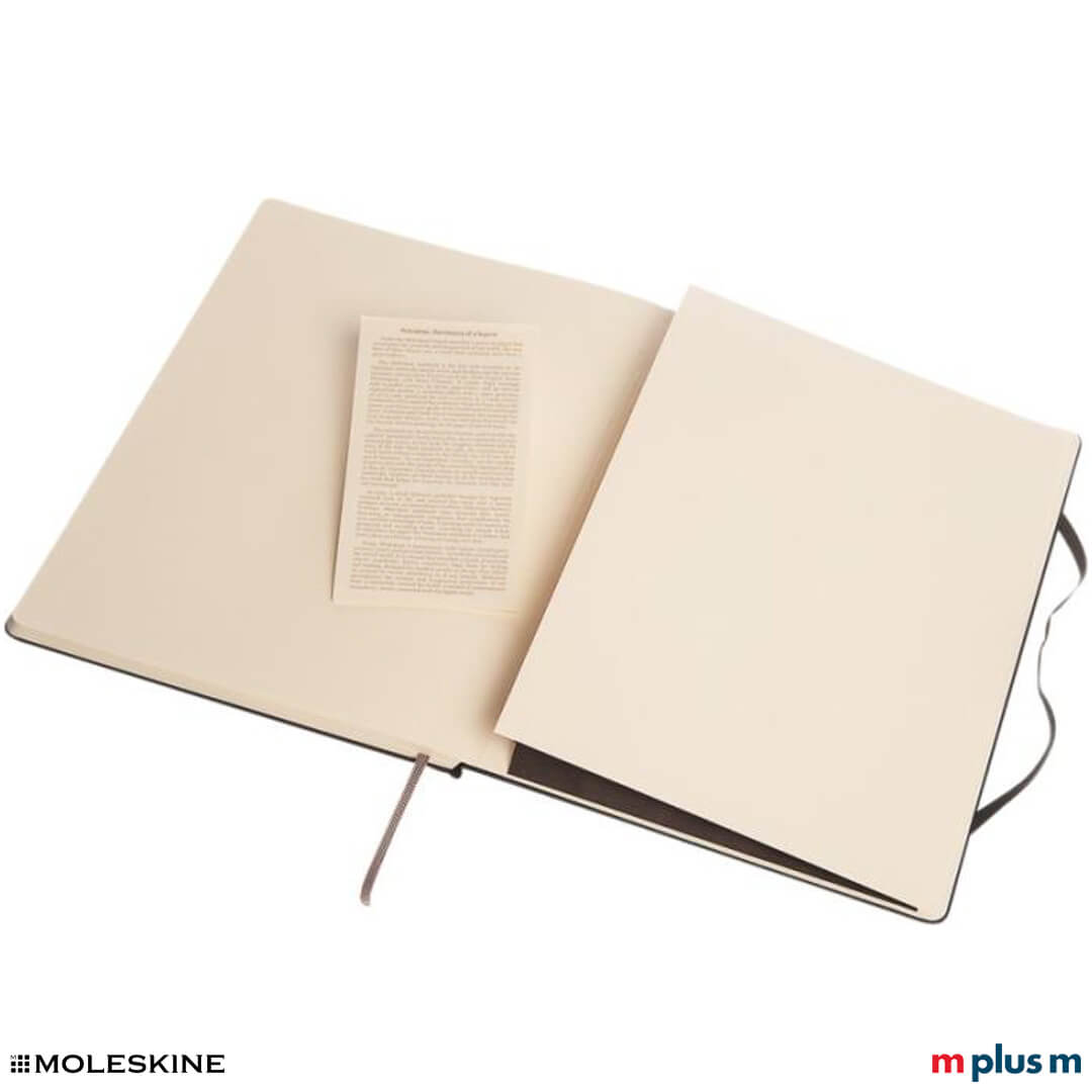 Moleskine Notizbuch Classic Hardcover XL mit Tasche an der Rückseite