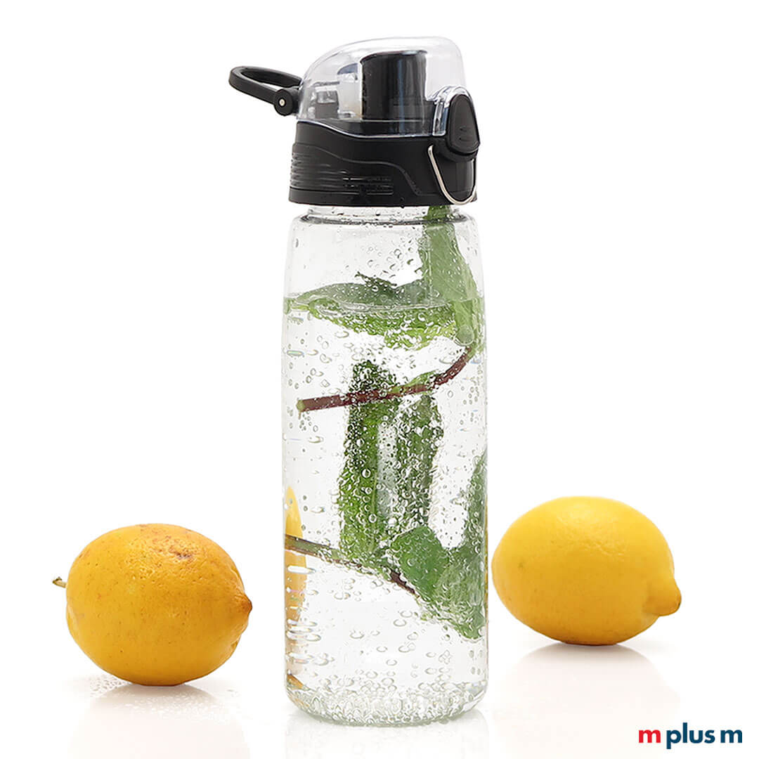 Aqua Capri Trinkflasche: Aus spülmaschinenfestem tritan und mit Logo zu bedrucken