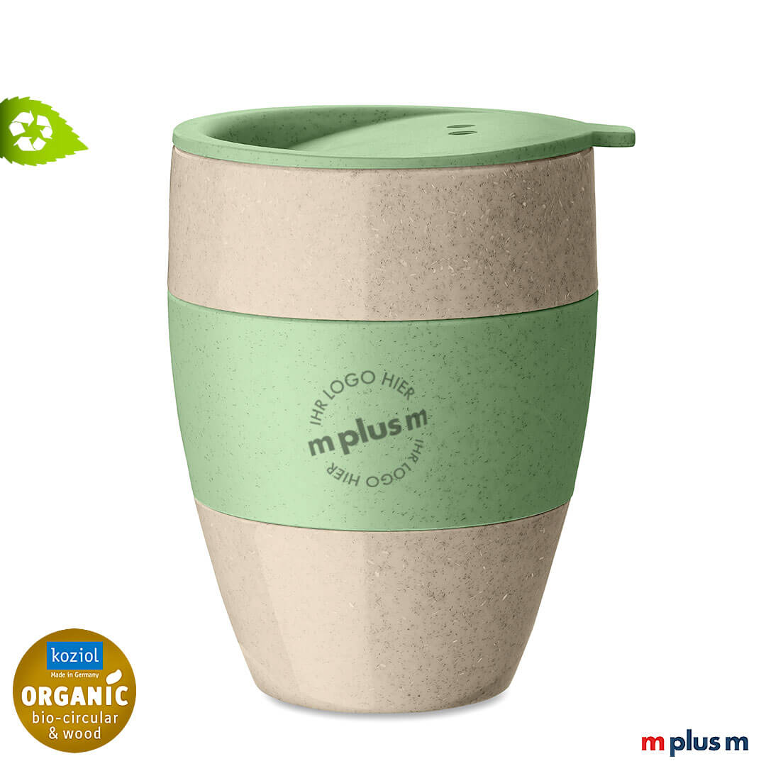 Nachhaltiger Thermobecher von Koziol mit Logo zu bedrucken: In 6 Farben lieferbar