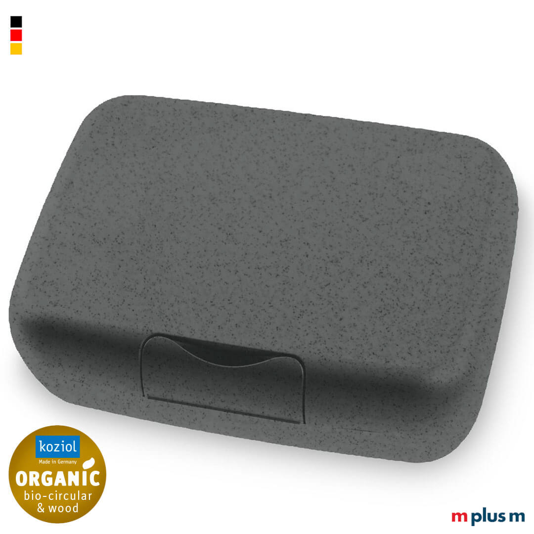 Koziol Candy Brotzeitbox Größe L in der Farbe Schwarz/Ash Grey