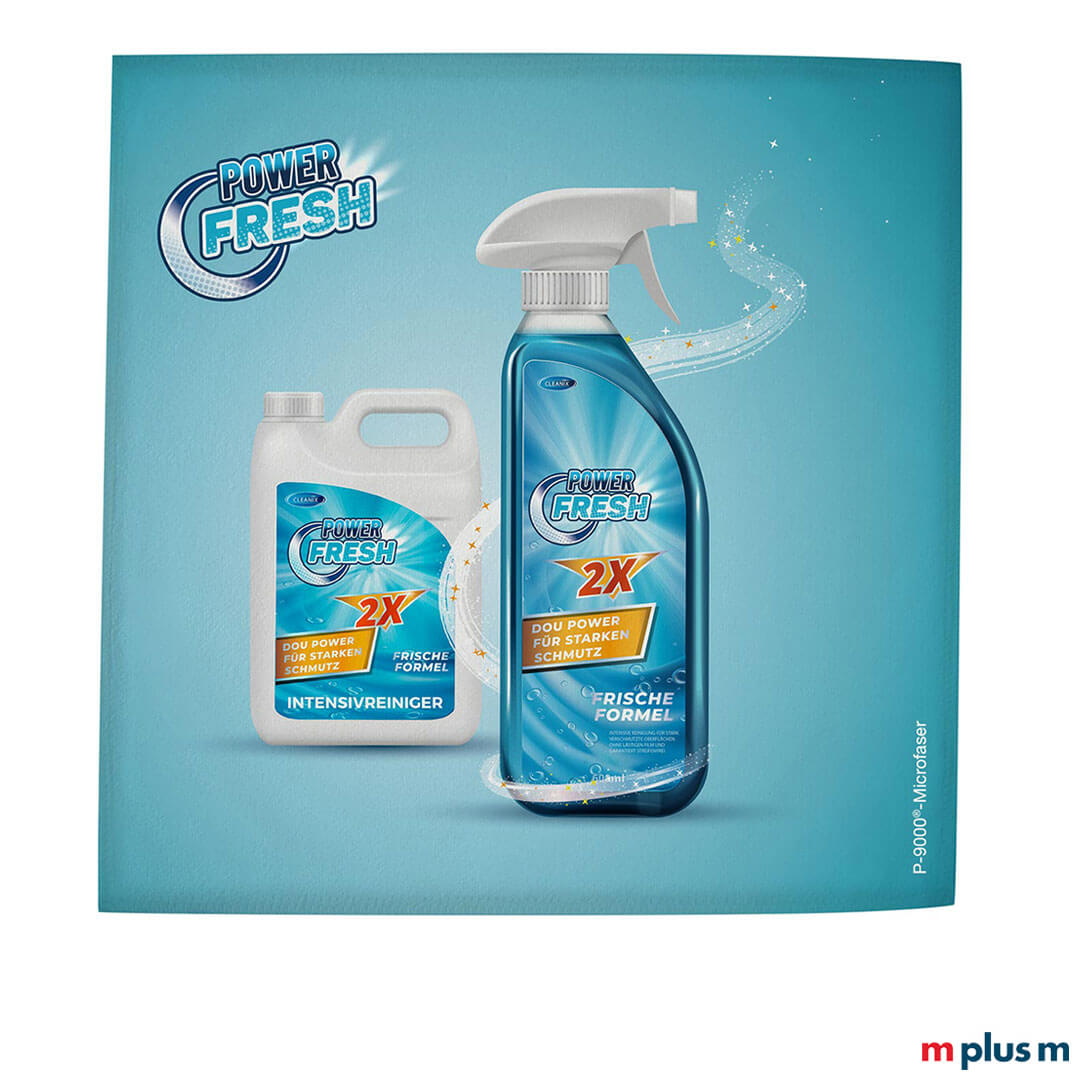 Universales Mikrofasertuch bedruckt mit Beispieldruck