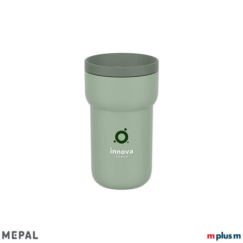 Grüner Coffee To Go Becher Ellipse von Mepal als Werbeartikel