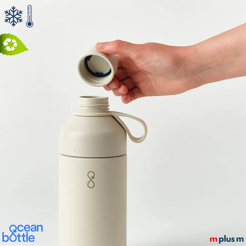 Ocean Bottle Wasserflasche isoliert perfekt für Alltag, Sport oder Reisen - mit individuellen Motiv bedrucken