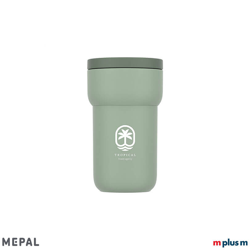 Mepal Ellipse Coffee To Go Becher in Grün mit Logo bedrucken