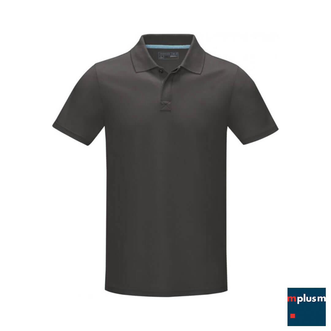 Braunes Herren-Poloshirt mit Logo bedrucken
