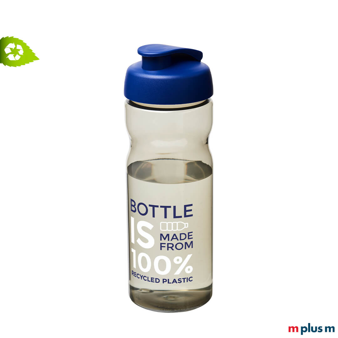 Nachhaltige Trinkflasche Aqua Ocean mit Klappdeckel in Dunkelblau