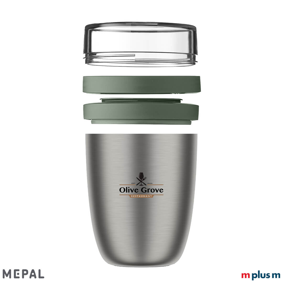 Stylischer Mepal Lunchpot in grünlichem Nordic Sage – BPA-frei, lebensmittelecht und mit kühl bleibender Außenhülle