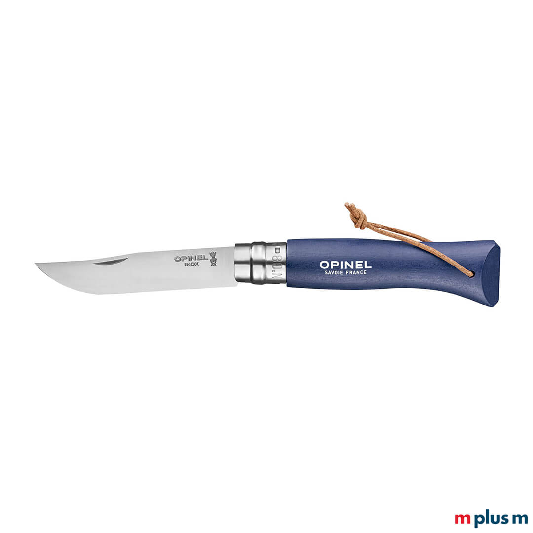 Nachhaltiges Taschenmesser in blau mit Logo bedrucken