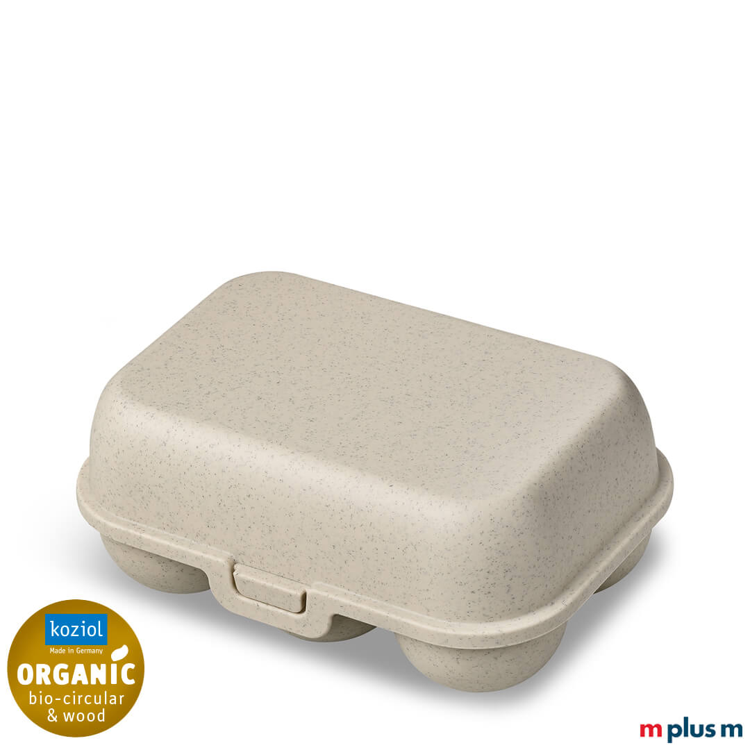 Koziol Eggs ToGo Mini in der Farbe Natur/Nature Dessert Sand