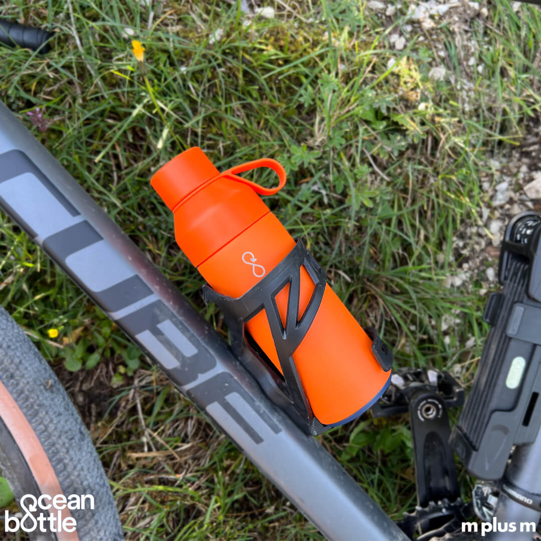 Ocean Bottle 500ml in orange als Werbemittel gravieren