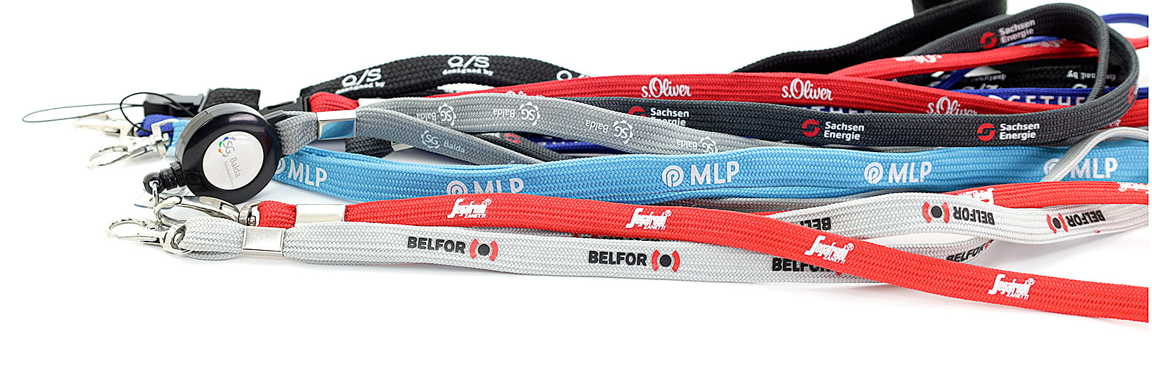 Schönes FlexiLoop Lanyard als Giveaway in Wunschfarbe - Banner 