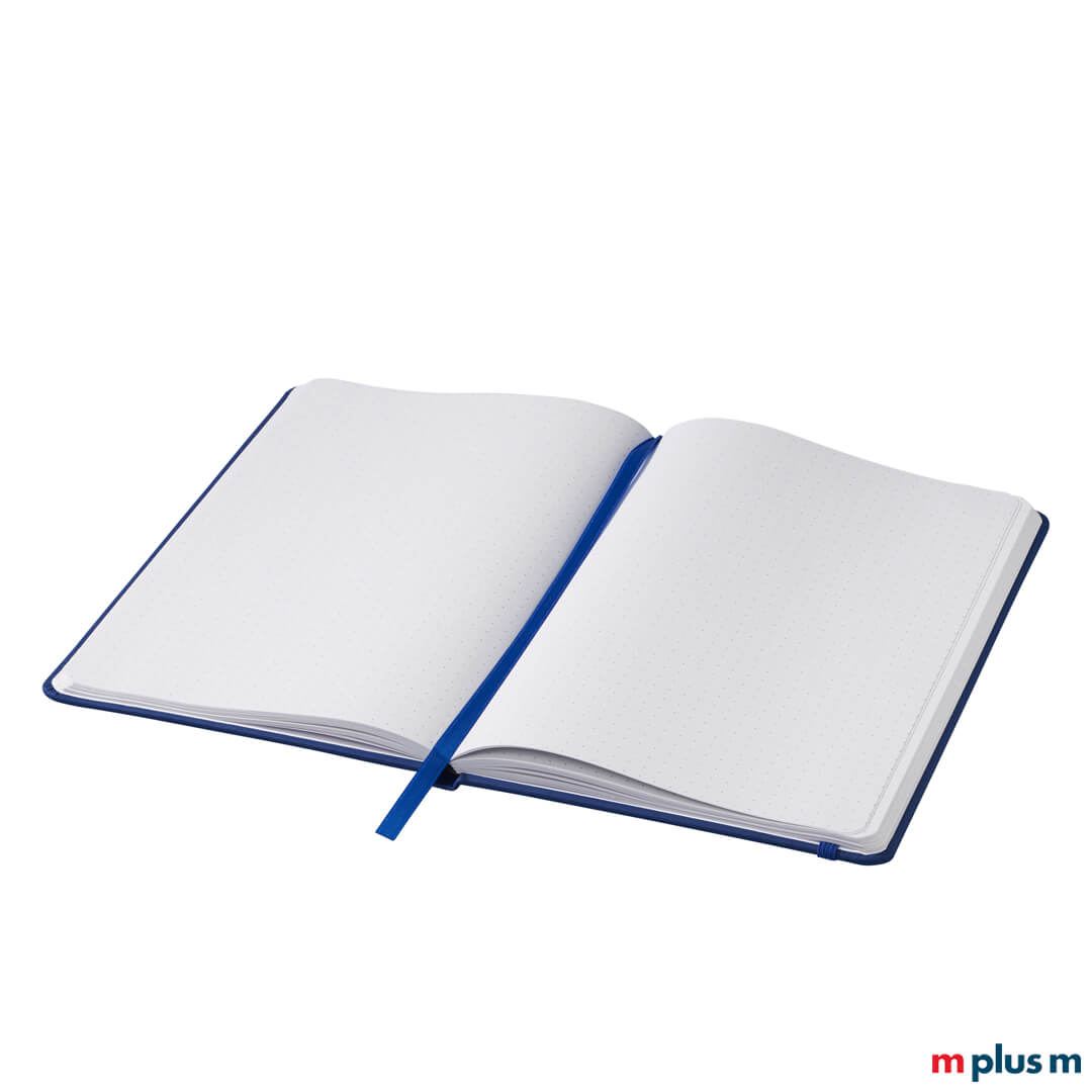 DIN A5 liniertes Notizbuch mit 96 Seiten, FSC Papier, Stiftschlaufe, EXPRESS Lieferung, Blau