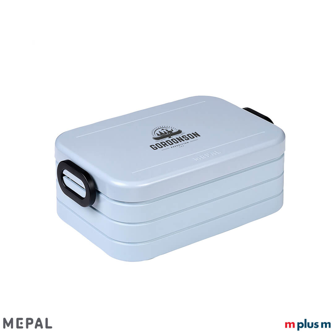 Mepal Bento Take A Break Midi in der Farbe Hellblau mit Beispieldruck