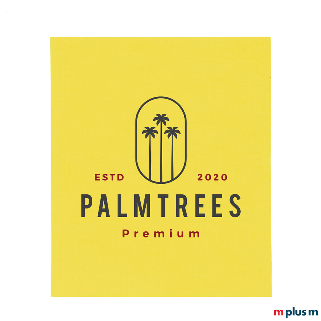 Biologisch abbaubarer Putzlappen zum bedrucken mit Logo als nachhaltiges Werbegeschenk