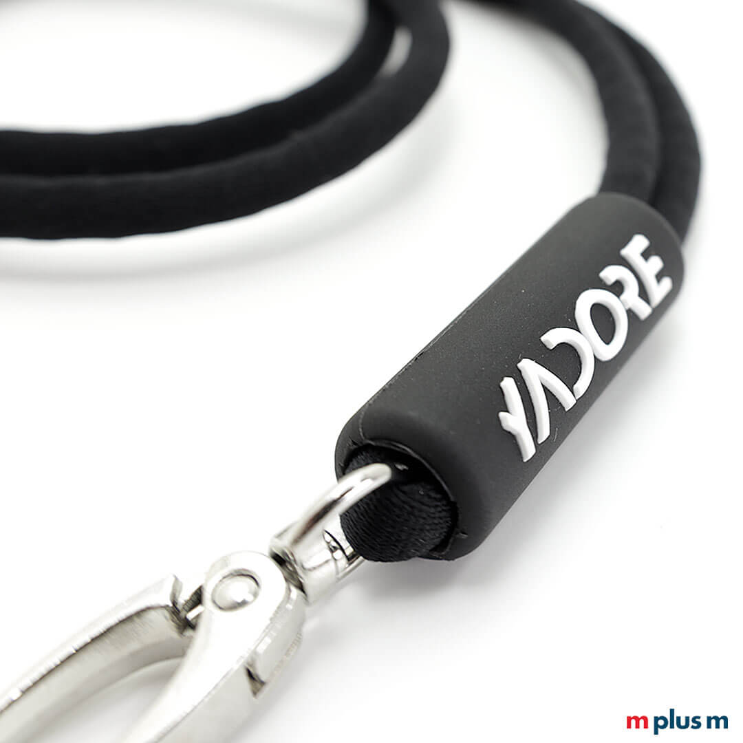 Logo auf Bullet Soft PVC Hülse als Werbeambringung bei Kordel Lanyards