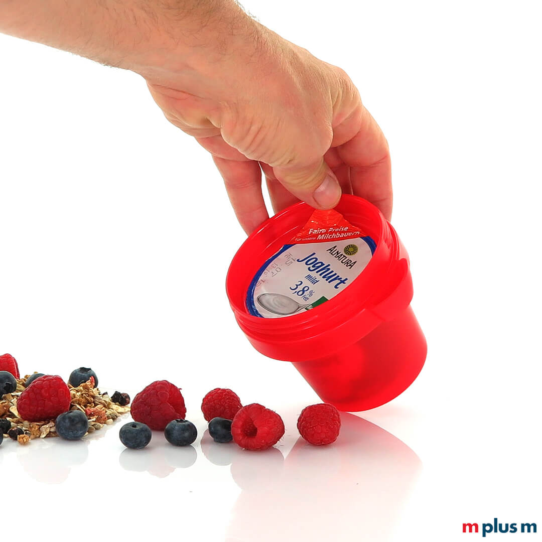 Praktisches Joghurtfach für Muslibecher