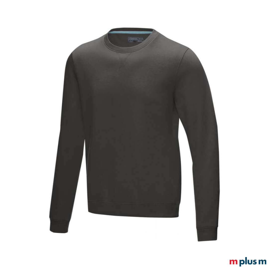 Graues Sweatshirt mit Logo bedrucken