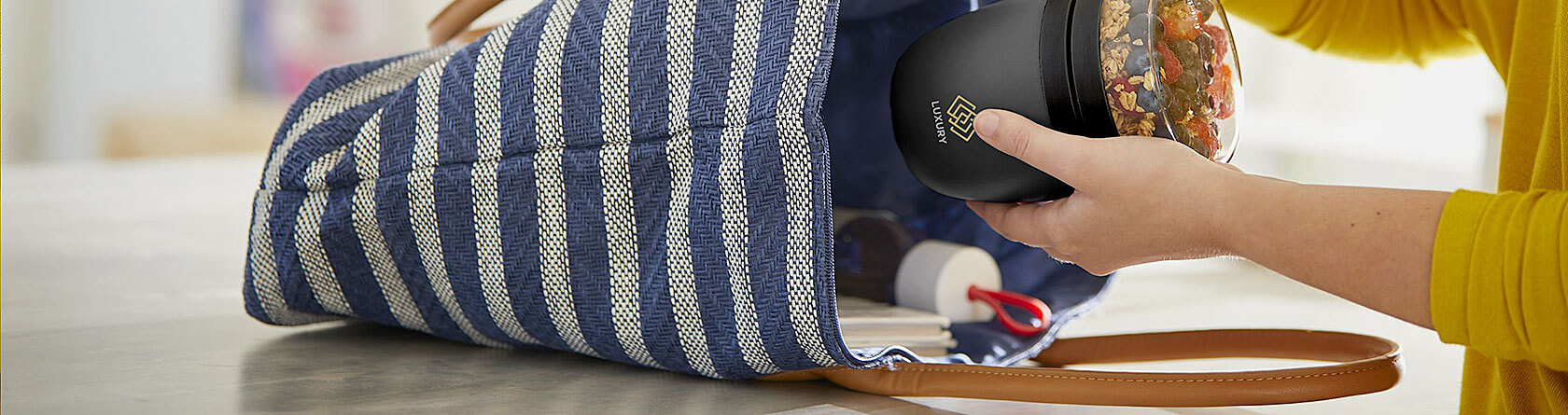 Preiswerter kleiner Mepal Müslibecher mit Logo Drck - Banner 