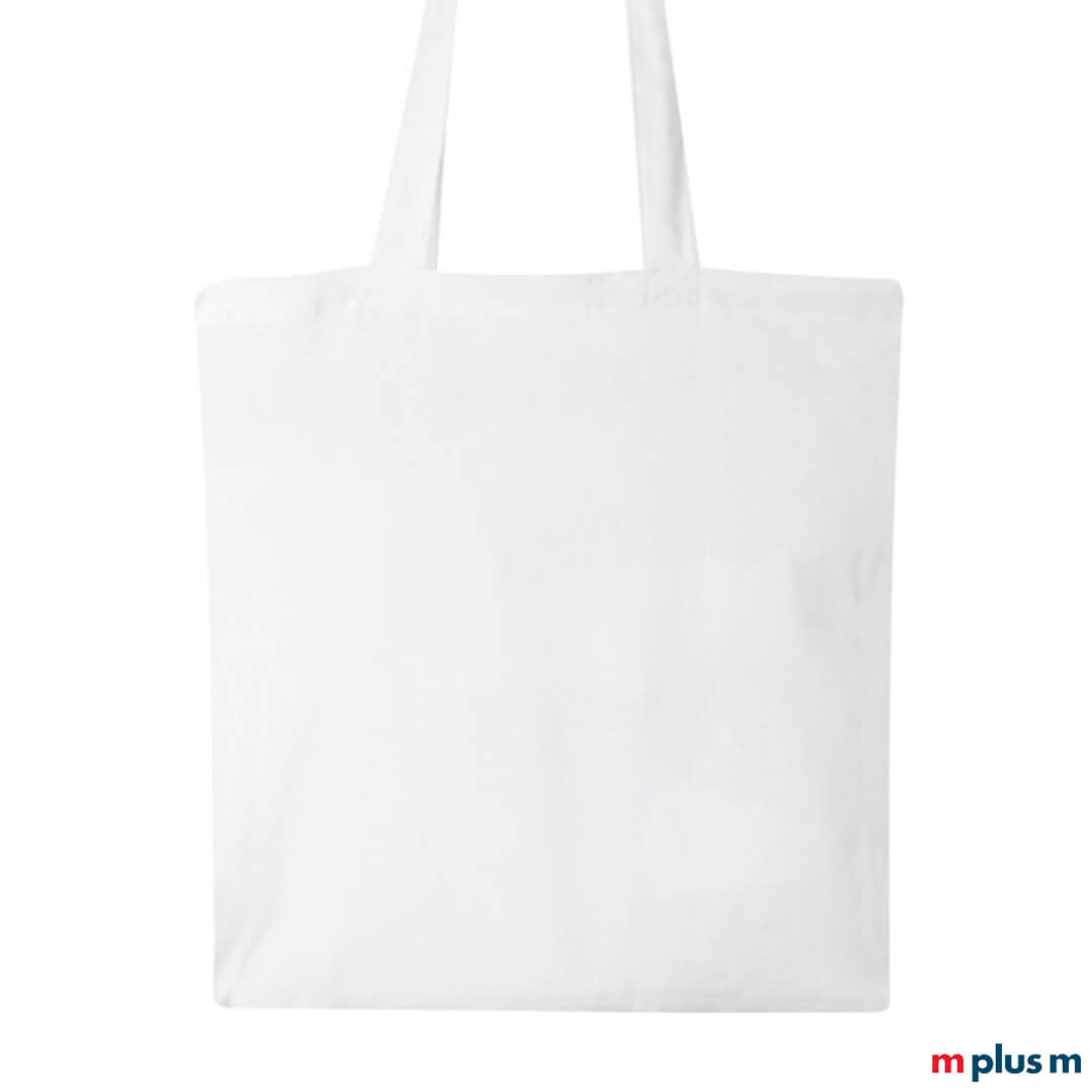 Weißen Jutebeutel bedrucken