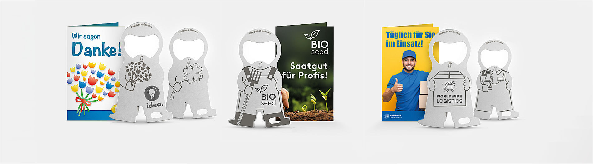 Richartz Einkaufswagenlöser 'karl flowers' mit Logo gravieren - Banner 