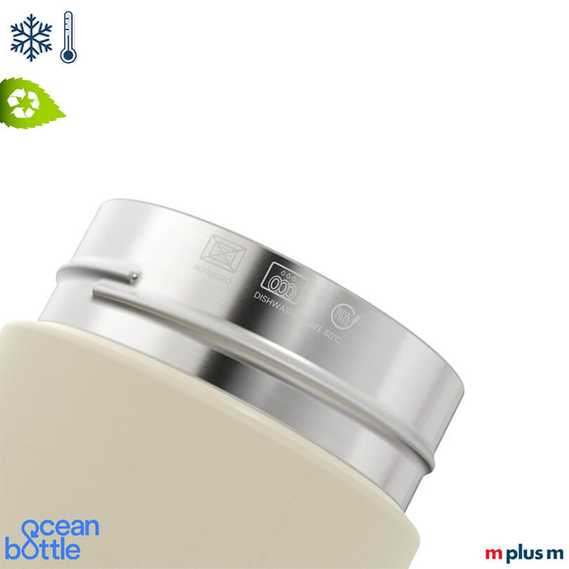 Doppelwandige Thermosflasche spülmaschinenfest für eine leichte Reinigung