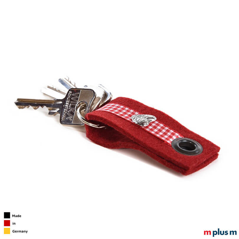 Oktoberfest Goodie und Schlüsselanhänger: Maßkrug Band aus Filz