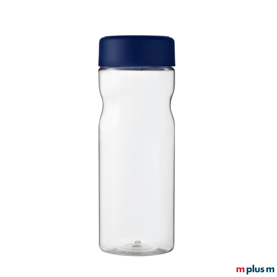 Transparent-blaue Sportflasche mit Ihrem Logo bedrucken