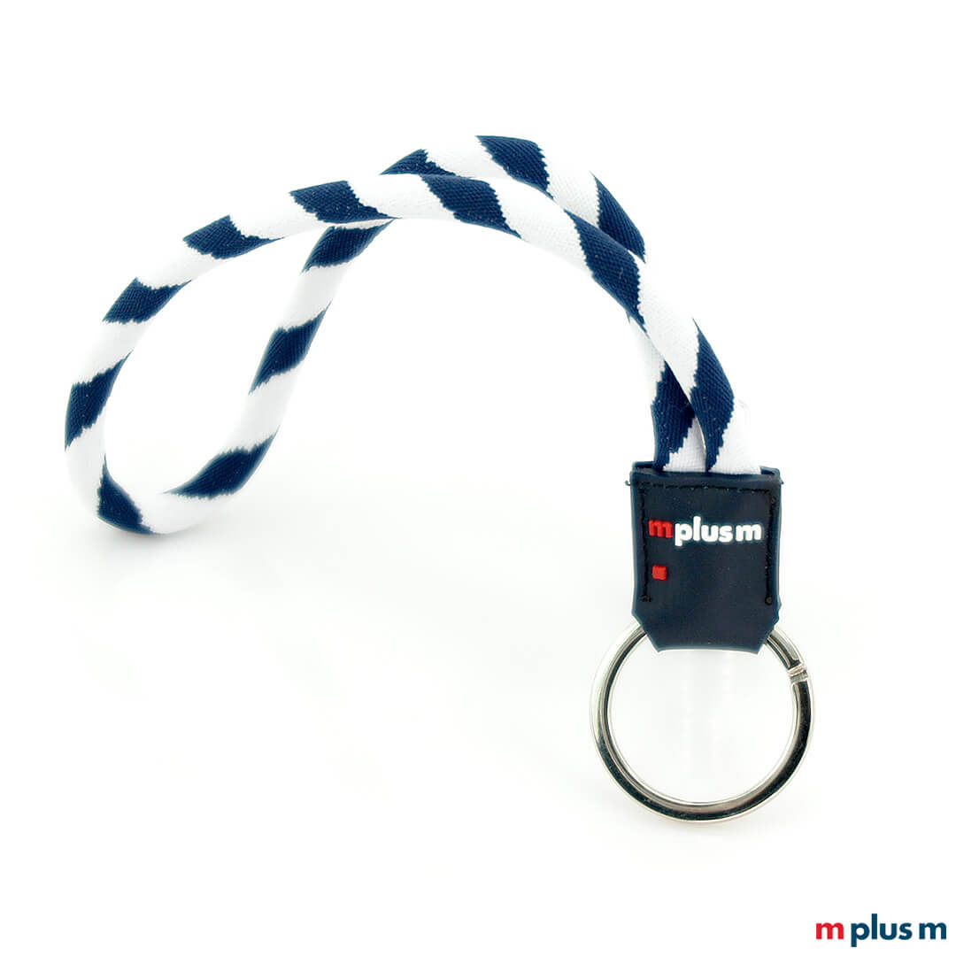 'Tube Kordel' Schlüsselanhänger mit Gummi-Label