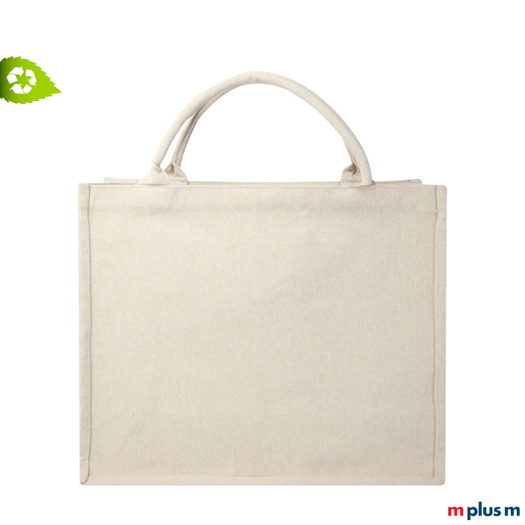 Nachhaltige Stofftasche 'Ella' aus recycelten Materialien in Farbe Natur