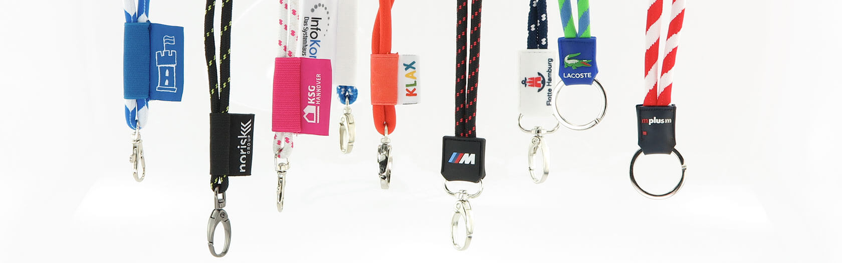 Recycling ♻️ Kordel Schlüsselband in Wunschfarbe - Banner 